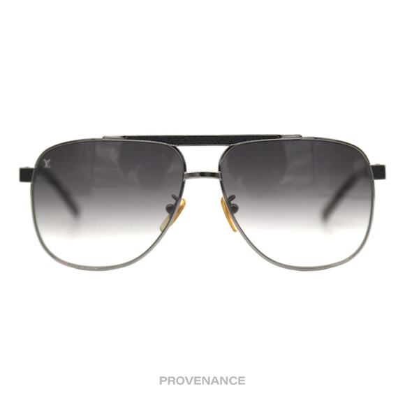 🔴 Louis Vuitton Attitude Pilote Sunglasses Z0496U - Taiga - Picture 1 of 11